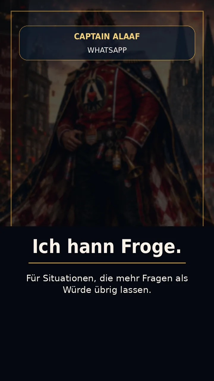 Ich hann Froge. Reaction Poster