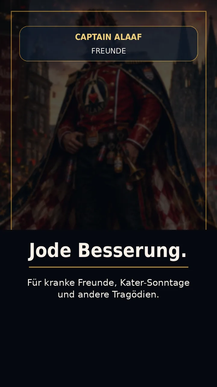 Jode Besserung. Reaction Poster